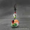 Pío Gordo de Colores Tallado Puro a Mano en Madera Maciza Estilo Lindo Artesanía Creativa de Pájaros para el Hogar Adornos Pequeños para la Oficina