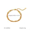 Procesamiento y Personalización de Pulseras Europeas y Americanas de Acero Inoxidable, Cadenas Retorcidas, Cadenas de Hoja, Cadenas Figaro, Cadenas de Hueso de Serpiente, Pulseras Transfronterizas de Acero de Titanio