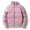 Chaqueta de algodón de invierno transfronteriza para hombre, estilo Hong Kong, cuello alto, abrigo de algodón grueso, corte holgado, estilo coreano, moderno, minimalista, chaqueta acolchada inspirada en la juventud