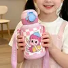 Termo Infantil de Acero Inoxidable 316 de Alta Calidad, Gran Capacidad, Taza Portátil Linda con Popote para Estudiantes de Primaria, Botella de Agua de Regalo