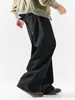 Ropa para Hombre Fengshe / Pantalones Casuales de Trabajo Americano para Niños Primavera y Otoño Color Sólido Sueltos Rectos Versátiles Pierna Ancha Pantalones Largos