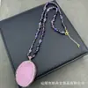 Outono e inverno novo pingente de Guanyin Bodhisattva esmaltado com incrustação colar estilo nacional corrente de suéter retrô para transmissão ao vivo fornecimento