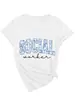 Assistente social Amazon eBay estação independente temperamento fashion camiseta feminina gola V manga curta camada base comércio exterior