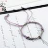 Cuerda de pulsera de nudo de maíz tejida a mano, pulsera de longitud ajustable, bricolaje, colgante a juego, cuerda de pulsera semiterminada