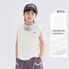 Ropa para Niños Chaleco de Canalé para Niños Verano 2026 Nuevo Estilo Camiseta Fina Sin Mangas Estampada para Niños Top de Verano para Niños Grandes