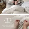 Juego de Funda Nórdica de Tres Piezas Transfronterizo en Color Café con Impresión Digital, Ropa de Cama y Textiles para el Hogar de Comercio Exterior de Amazon