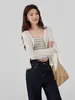 Cardigã de Lyocell Verão Estilo Fino Xale de Proteção Solar Feminino Roupa de Malha Respirável para o Verão Jaqueta Pequena Feminina