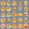 100 Pegatinas de Capibara Edición Q Animal Lindo Cappibalakatong Impermeables Decorativas para Libreta de Mano Papelería Pegatinas Venta al por Mayor