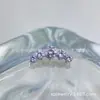 Brincos Curvos de Diamante de Cinco Elos em Liga de Titânio Astmf-13 Titânio G23 Rosca Interna Piercing de Zircônia para Lábio Studs para Orelha Joias para Piercing