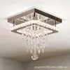 Lámpara de Techo de Cristal de Lujo Ligero Moderna para Pasillo, Dormitorio, Entrada, Pasillo, Lámpara Cuadrada para Vestíbulo, Lámparas Transfronterizas
