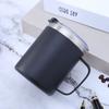 Caneca de aço inoxidável 304 com alça, camada dupla a vácuo, copo de água para escritório, copo de café portátil, copo a vácuo