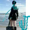 Conjunto de presilhas de laço de cabelo trançado doce e feminino, estilo longo francês, acessório de cabelo de fita de balé com pérolas, novo design com franja