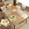 Protetor de Mesa Espesso, À Prova de Óleo, À Prova d'Água, Resistente ao Calor, Protetor de Mesa de Vidro Macio, Toalha de Mesa de PVC Lavável, Toalha de Mesa Transparente Cortável