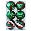 Amazon Transfronteiriça Nova Bola de Natal 6cm Formato Especial Pintada Plástico Galvanizado Conjunto de Bolas Caixa de PVC Decoração