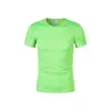 Camiseta de Malla Transpirable para Hombre, Casual de Verano, Cuello Redondo, Manga Corta, Camiseta Lisa de Color Sólido, Camiseta Deportiva de Color Sólido
