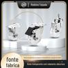 Fábrica direta transparente roda 2 polegadas 3 polegadas rodízio industrial roda universal roda universal com freio mudo PU roda de móveis