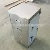 Gabinete de cajones de acero inoxidable gabinete de cuatro cajones de acero inoxidable gabinete bajo para archivos gabinete de cajones gabinete de almacenamiento de datos