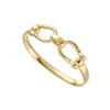 Pulseira de design de nicho de personalidade europeia e americana, textura, banhada a ouro 18K, não desbota, temperamento de luxo leve, joalheria fina, mulheres, atacado