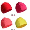 Nueva Gorra Plegada Color Sólido Floral para Natación de Hombres y Mujeres Gorra para Adultos Cabeza Grande Cabello Largo Gorra Estilo Coreano