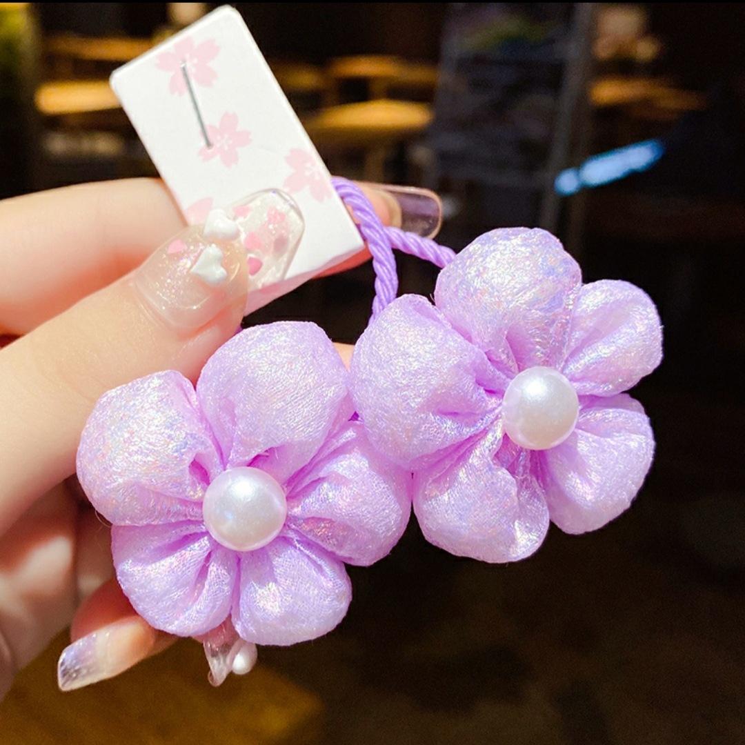 清新花朵皮筋