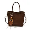 Bolso de Mano de Moda con Textura de Moda de Gran Capacidad para Mujer 2026 Nuevo Otoño Retro Bolso de Hombro Sencillo Bolso Cruzado de Moda