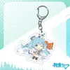 Hatsune Miku Sakura Hatsune Miku Kagamine Anime Dibujo Animado Bidimensional Colgante Acrílico Llavero