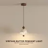 Lámpara de araña Tosna para sala de estar, Luminaria colgante de estilo retro francés para pasillo, Lámpara de techo vintage americana para dormitorio, De madera