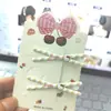 Pinza para el pelo con forma de cruz y lazo rojo de alto valor, estilo japonés dulce, simple, femenino, para flequillo, pinza de pico de pato, pasador, accesorios para el pelo