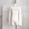 Suéter de Tricô Manga Longa com Decote em U e Strass Estilo Coreano, Novo Modelo Outono e Inverno, Camada Base Ajustada na Cintura, Top Pura Desejo Céu Estrelado
