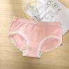 Pantis de Encaje para Mujer, Flamingo 1.0, Antibacteriano de Grafeno, Entrepierna de Algodón Puro, Cintura Media, Bragas sin Costuras, Estilo Juvenil