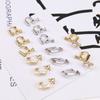 Accesorios de joyería DIY, chapado en oro auténtico, convertidor de clip de oreja sin dolor, material para pendientes de clip de oreja, accesorios