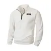 Popular Sudadera Suelta de Otoño e Invierno para Hombre de Amazon Talla Europea Manga Larga Cuello Alto Media Cremallera Ropa para Hombre