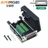 Adaptador DB15 sem solda, sem solda, fileira dupla, 15 pinos, porta paralela, placa adaptadora para equipamento de controle industrial, cabeça macho com parafuso