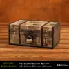 Caja de Almacenamiento de Madera Retro con Cerradura Caja de Contraseña Caja para Cartas Tarjetas Tesoros Caja Pequeña de Madera Almacenamiento Caja de Madera Caja de Sellado