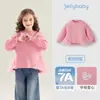 [7A Antibacteriano] Sudadera de Manga Larga para Niña Ropa de Otoño Rosa Dulce Ropa Infantil con Parche de Malla Nuevo Top para Bebé