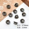 Pingente de Liga Preto Arma Conta Espaçador Torus Tee DIY Colar de Contas Pulseira Acessórios de Joalheria Material de Acessórios