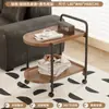 Mesa de Centro, Sala de Estar, Mesa Pequena de Alto Padrão, Mesa de Centro Móvel, Carrinho, Estilo Nórdico, Mesa Moderna Simples com Rodízios
