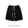 Camisa y ropa, shorts de mezclilla de moda estilo japonés para hombre, color liso, pantalones holgados estilo americano de verano, shorts casuales hasta la rodilla