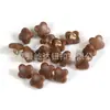 Botones de resina de trébol de cuatro hojas de 12 mm con acabado veteado de madera, cosidos a mano, con respaldo metálico, adecuados para camisas, disponibles en cantidades mayoristas