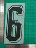 2026 Cuerpo de Caballo Colección Negra Talla Adulto A+ Número de Jersey Letras Pegatinas de Transferencia Térmica para Jerseys