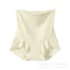 Pantalones de jacquard de encaje de cintura alta para levantar glúteos y controlar el abdomen para mujer, verano, refrescantes, cómodos, sin costuras, antibacterianos, evitan la transparencia, pantalones moldeadores de capa base
