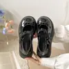 Zapatos Mary Jane de punta fina, modernos y casuales, estilo preppy para mujer, nueva colección primavera/verano 2026, con suela gruesa y un pequeño detalle de lazo