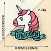 Etiqueta de tela con diseño de unicornio y animales geniales, parche de dibujos animados, accesorios para ropa, zapatos, sombreros, bolsos, etiquetas bordadas, pasta para bordar, pasta para tela.