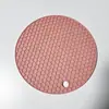 Fabricante Venta al por Mayor Alfombrilla de Aislamiento de Nido de Abeja de Silicona de Venta Caliente Transfronteriza Individual de Silicona Redondo para Olla Alfombrilla para Tazón Alfombrilla para Mesa de Comedor