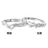 Anillo de flor de begonia S925 para pareja en plata de ley. Un par de anillos nuevos de nicho chino retro de alta calidad. Nuevo lote.