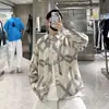 Nova Camisa Estampada Fashion Retrô Outono 2026 para Homens e Mulheres, Fluida, Leve, Caimento Solto, Top Tendência