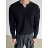Estilo Old Money Retro Corte Limpio Tejido de Gofre Cuello Henley Manga Larga para Hombre y Mujer Camiseta Primavera Otoño Casual Capa Interior Camisa Base