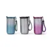 Caneca Térmica de Titânio com Design de Flor de Gelo, Dupla Camada a Vácuo, Octogonal, com Corda, Luxo Leve, Presente de Negócios, Copo de Água