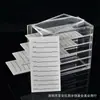 Caja de almacenamiento con flores caja de almacenamiento de pestañas caja de almacenamiento de pestañas postizas para injertos acrílico pestaña japonesa pestaña en stock al por mayor