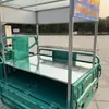 Carrinho Elétrico Triciclo Estrutura de Barraca Aço Inoxidável Feira Noturna Pele Fria Churrasco Espetinhos Fritos Panquecas Carrinho de Lanche de Café da Manhã